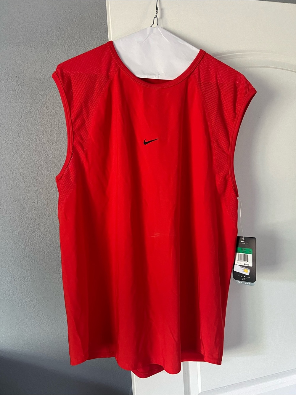 Nike men’s Red Sleeveless Tank